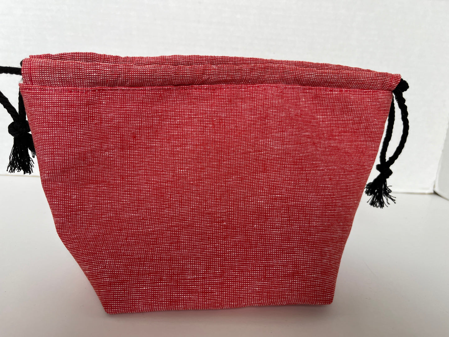 Red Carnations Small Project Bag, Drawstring Bag