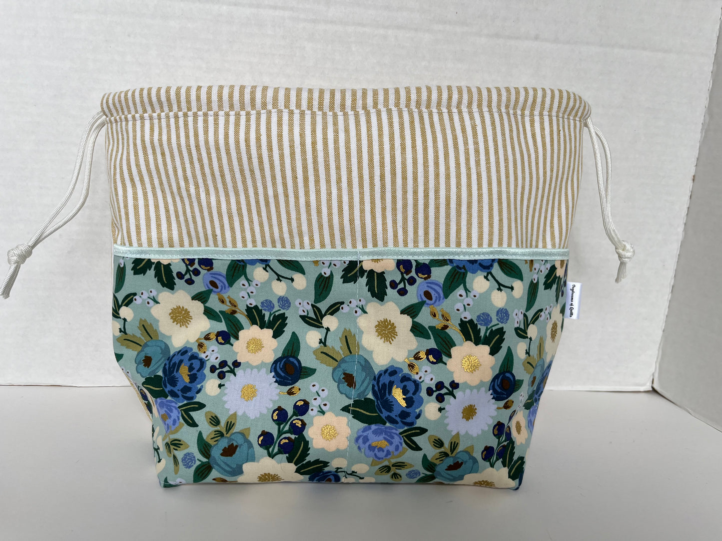 Rifle Paper Co Floral Medium Project Bag, Drawstring Bag