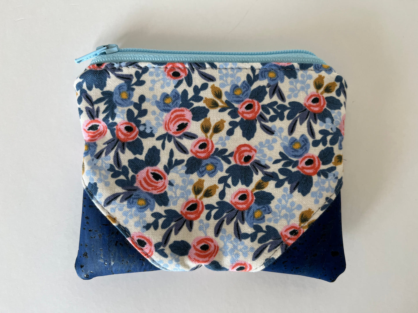 Coin Pouches, Rifle Paper Co Florals and Cork, Mini Zipper Pouches